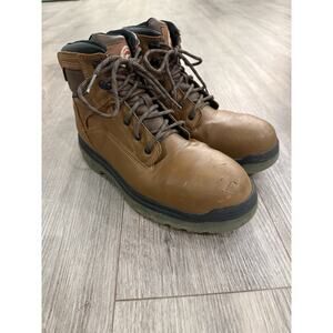 Brahma Men’s Brown Steel Toe Work Boots Size 8